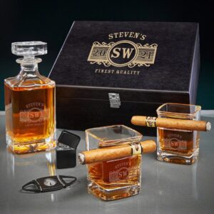 The Gentleman's Whiskey and Cigars Box