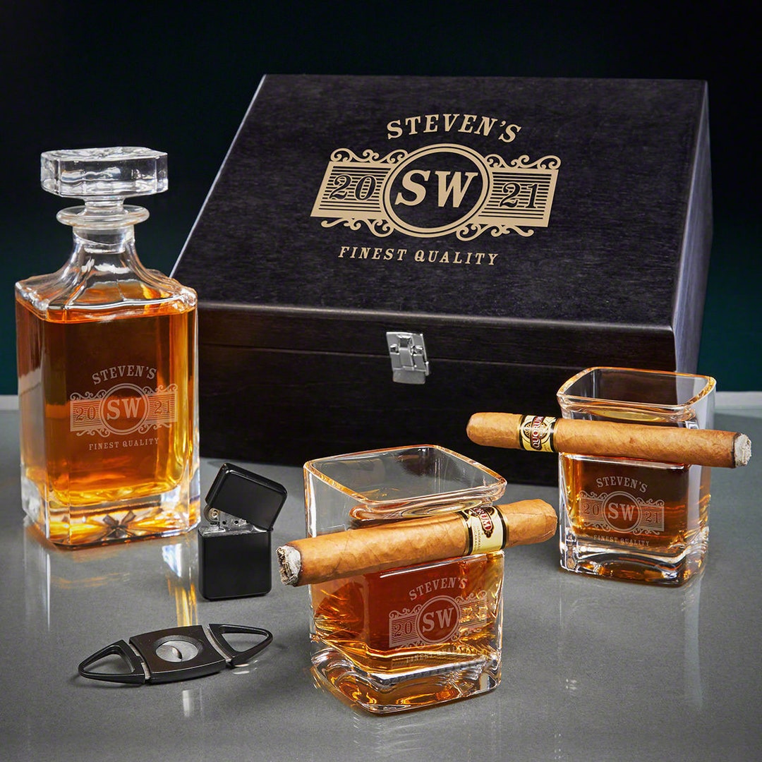 The Gentleman's Whiskey and Cigars Box