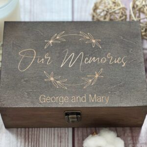 Custom Engraved Wooden Keepsake Box