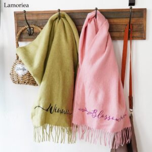 Monogrammed Silk Scarf