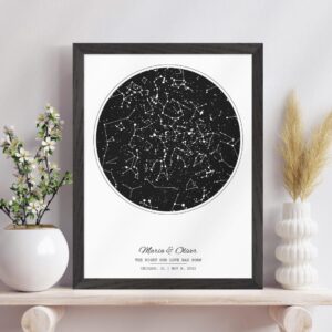 Personalized Star Map Print
